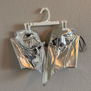 Silver Forever21 Night Out Top